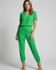 Women’s women's printed two piece set v-neck