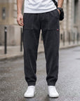 Men's mustard yellow corduroy jogger pants