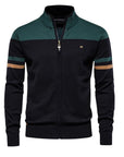 Men's black premium knit crew neck jumper