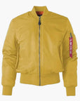 Unisex Red Bomber Jacket classic street style