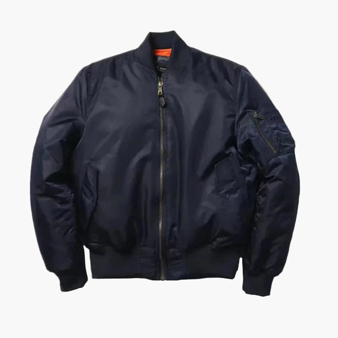 Unisex Red Bomber Jacket classic street style