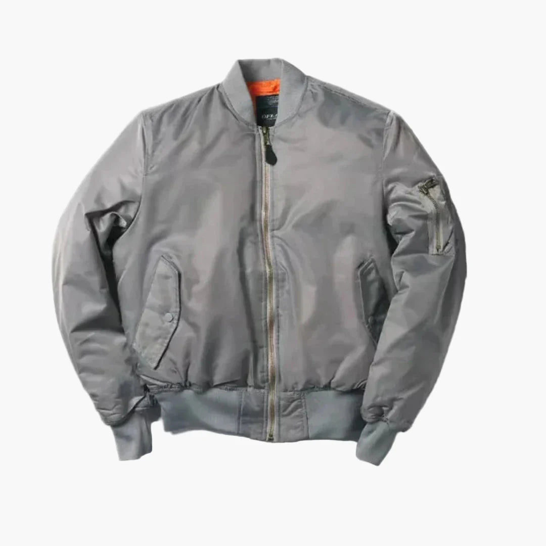 Unisex Bomber Jacket classic red street style