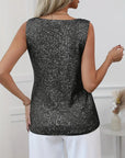 V-Neck Top with Sequined Design for Spring and Summer Wardrobe 6