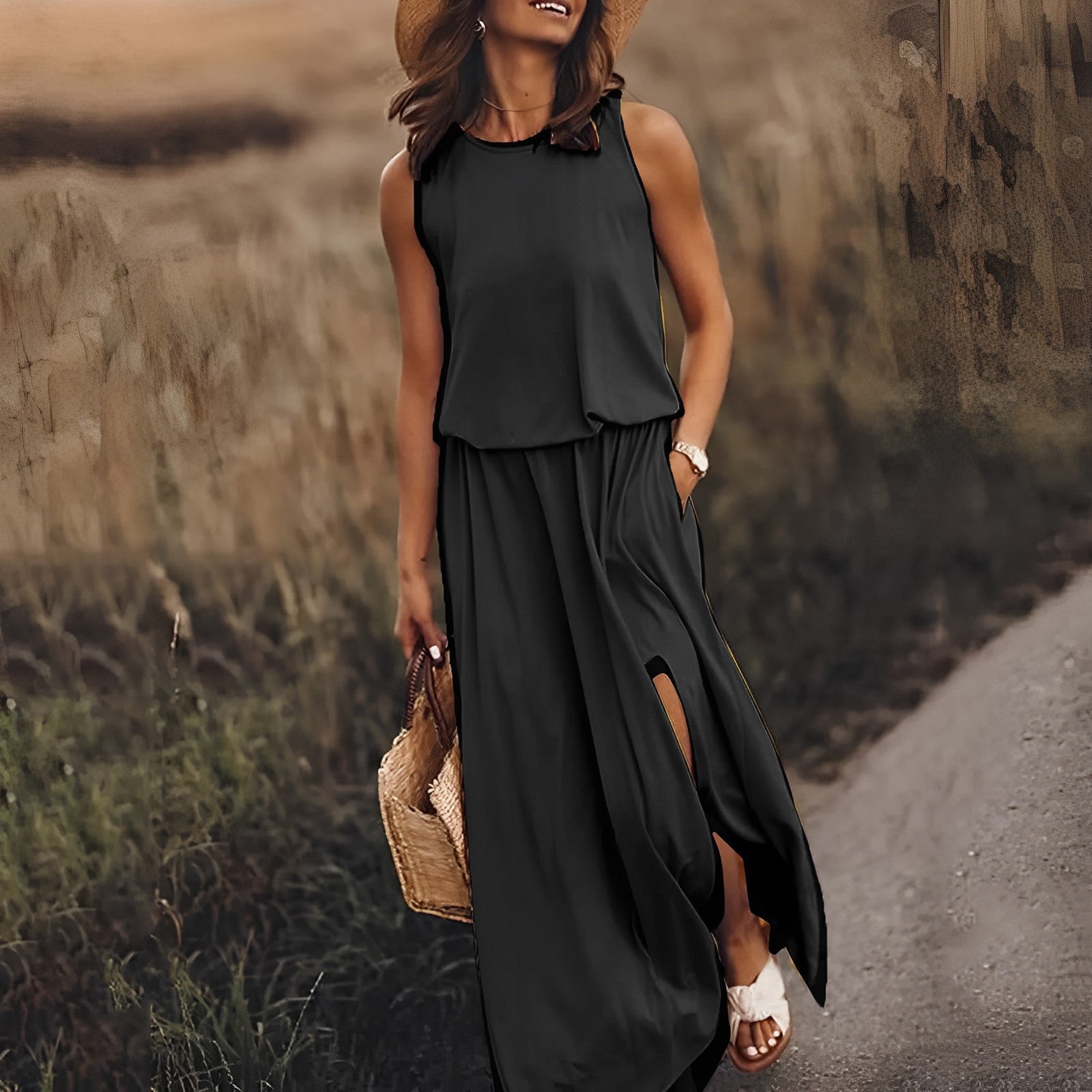 Vibrant Maxi Dress For Women With Retro Charm 1