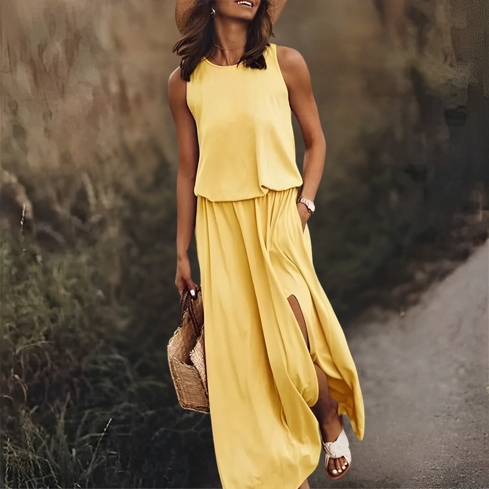 Vibrant Maxi Dress For Women With Retro Charm 4