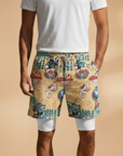 Vibrant Mens Swim Shorts with Flamingo Print 7