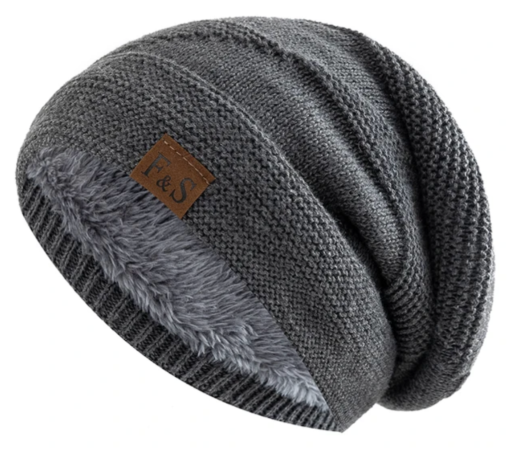 Fleece lined beanie for winter