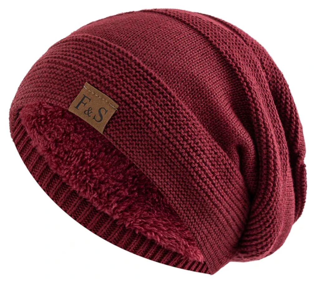 Fleece lined beanie for winter