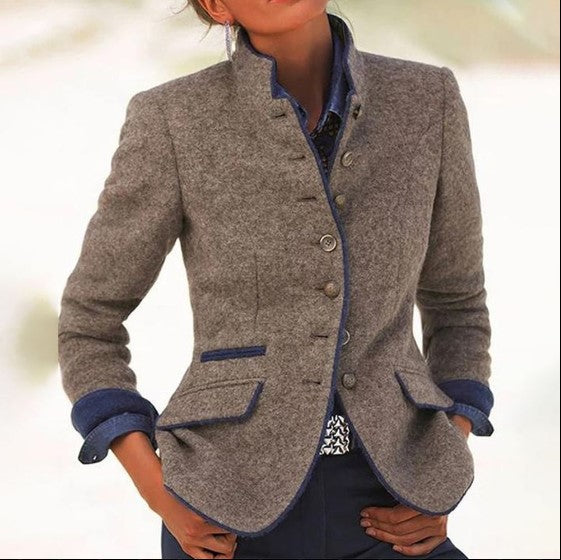 Women's Light Brown Tailored Blazer classic business look