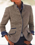 Women's Light Brown Tailored Blazer classic business look