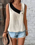 Women's Blouse Sleeveless Asymmetrical Design 2