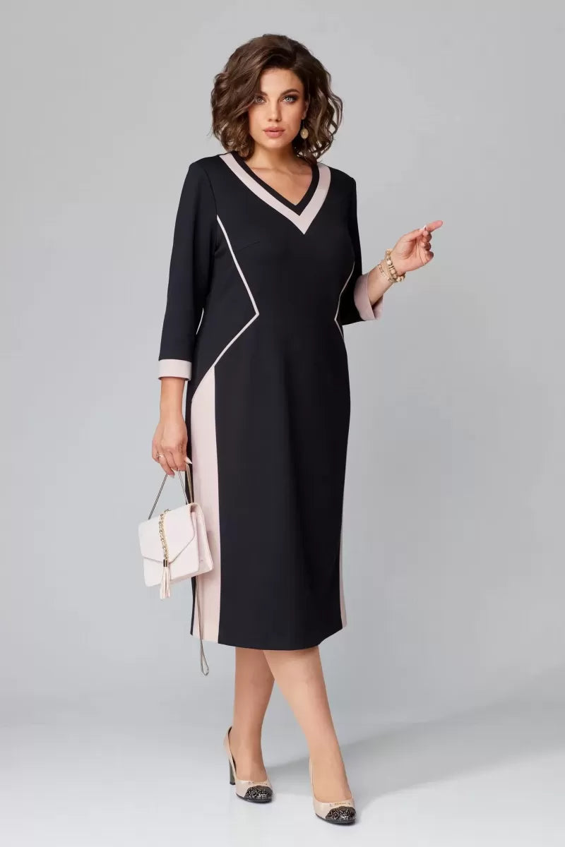 Women's Dress A-Line V-Neck Midi Style 0