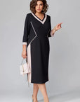 Women's Dress A-Line V-Neck Midi Style 0