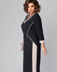 Women's Dress A-Line V-Neck Midi Style 1