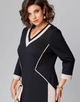 Women's Dress A-Line V-Neck Midi Style 2