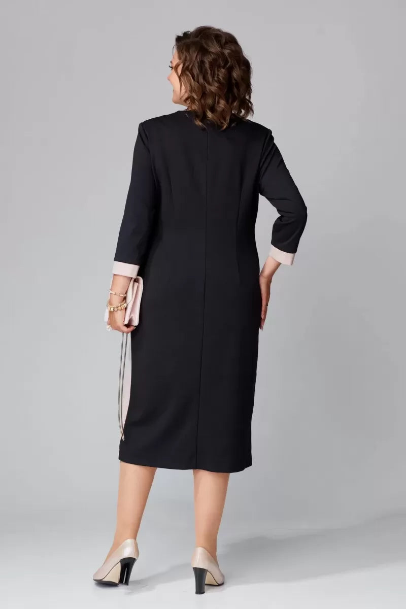 Women's Dress A-Line V-Neck Midi Style 3