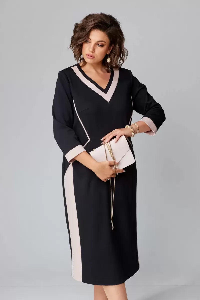 Women's Dress A-Line V-Neck Midi Style 5