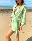 Women's Dress Wrap Mini With Tie Waist 4