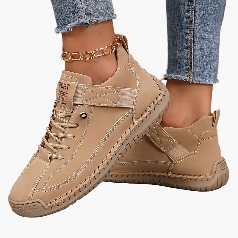 Women's black orthopedic chunky sneakers with wide toe box and sporty cushioned sole