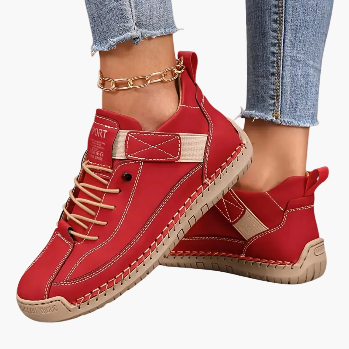 Women's black orthopedic chunky sneakers with wide toe box and sporty cushioned sole