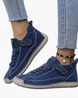 Women's black orthopedic chunky sneakers with wide toe box and sporty cushioned sole