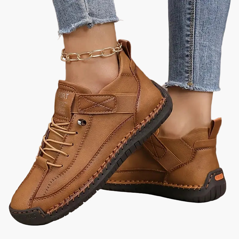 Women's black orthopedic chunky sneakers with wide toe box and sporty cushioned sole