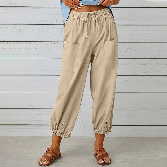 Women's Pants High Waist Relaxed Fit Summer 5