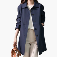 Sienna | Women's Trench Coat Cropped Single-Breasted