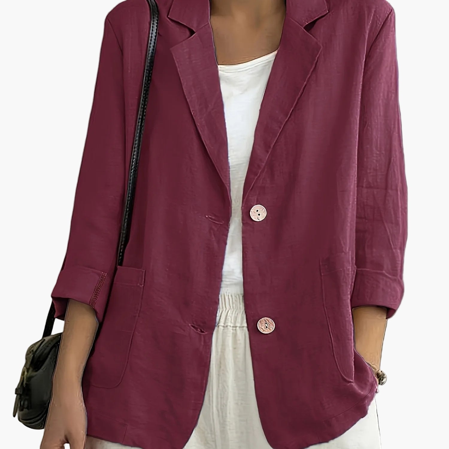 Women's casual blazer relaxed fit office weekend