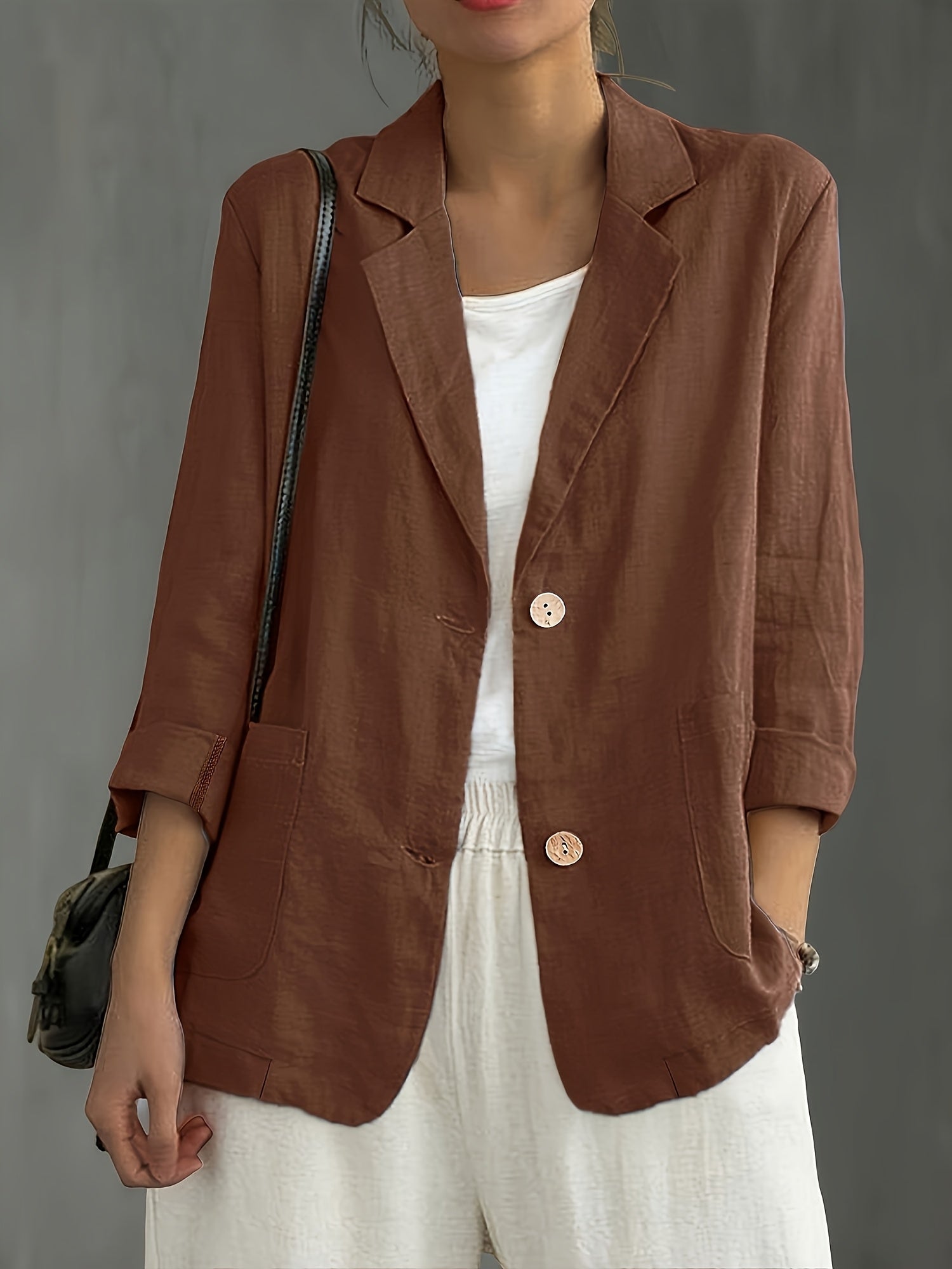 Women's casual blazer relaxed fit office weekend