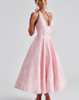 Womens Dress Halter Midi Wedding Guest Style 1