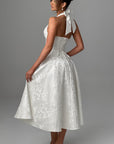 Womens Dress Halter Midi Wedding Guest Style 4