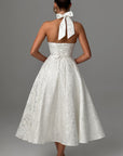 Womens Dress Halter Midi Wedding Guest Style 5