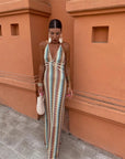 Womens Dress Maxi Halter Neck Summer Style 0