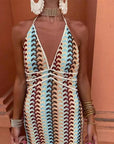 Womens Dress Maxi Halter Neck Summer Style 1