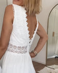 Womens Dress V Neck Boho Midi Summer Style 4