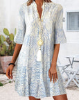 Womens Dress V Neck Flare Sleeve Mini Summer 2