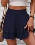 Womens Shorts High Waisted Ruffle Style 3