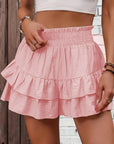 Womens Shorts High Waisted Ruffle Style 4