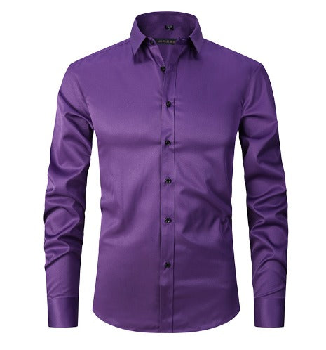 Wrinkle-Free Stretch Shirt for Men - Flexible Fit - Casual Wear 6