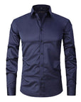 Wrinkle-Free Stretch Shirt for Men - Flexible Fit - Casual Wear 7