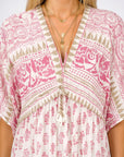 Fresh Boho Summer Dress With V-Neck Design 2