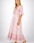 Fresh Boho Summer Dress With V-Neck Design 2