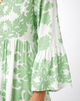 Womens Dress Floral Print Long Sleeve Midi 0