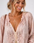 Women's Blouse V Neck Long Sleeve Top