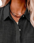 Women's Shirt With Pocket - Short Sleeve