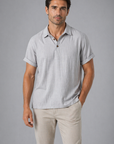 Snug Men's Shirt With Point Collar Short Sleeve