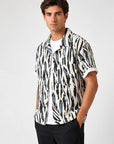 Men's Shirt Short Sleeve Camp Collar Relaxed Fit 0