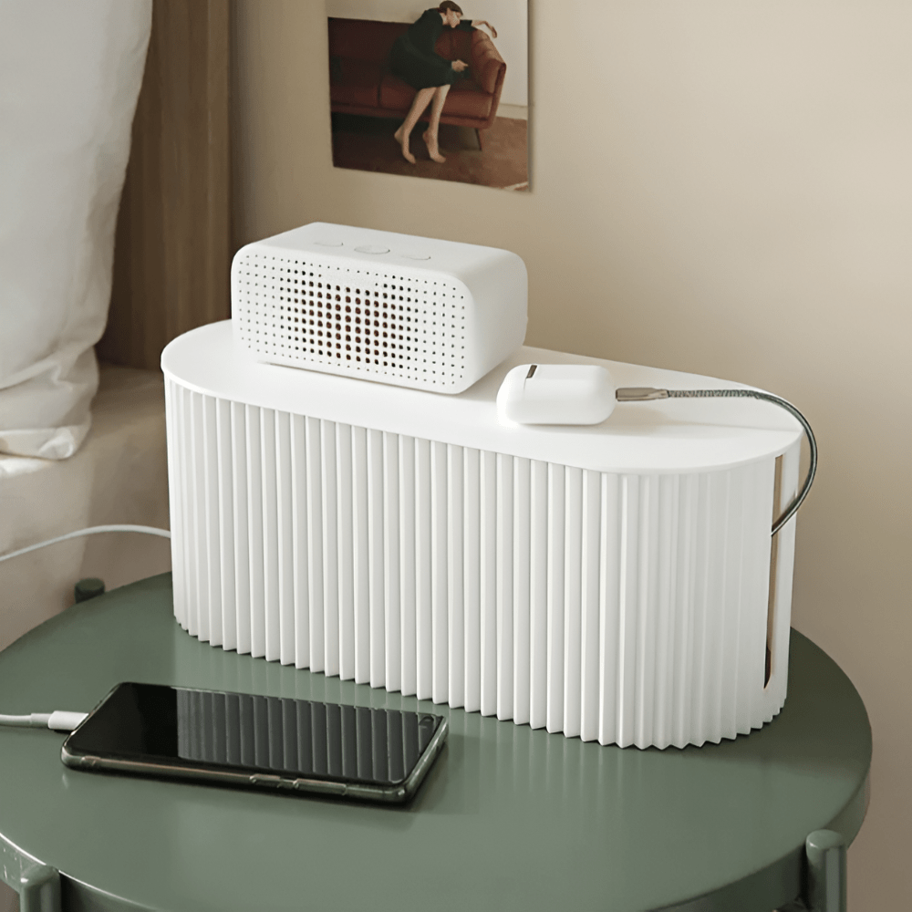 Stylish Cable Box for Home Office Heat Resistant Minimalist Design 4