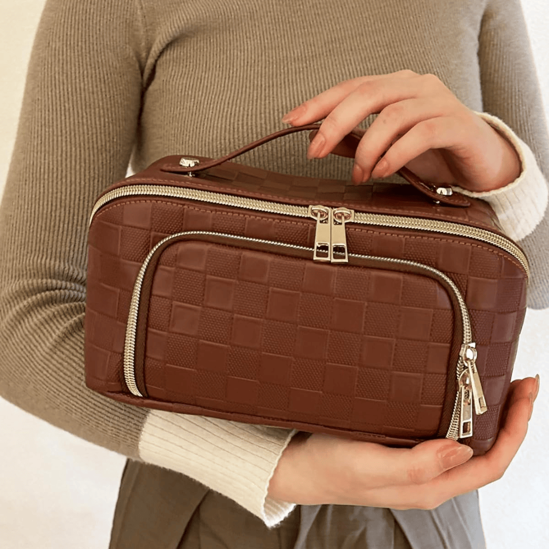 Elegante Reisetasche für Damen groß wasserdicht mit Fächern PU Leder 1